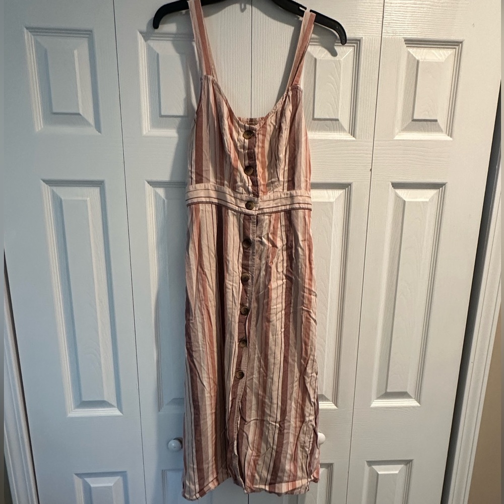 Ana pink striped dress